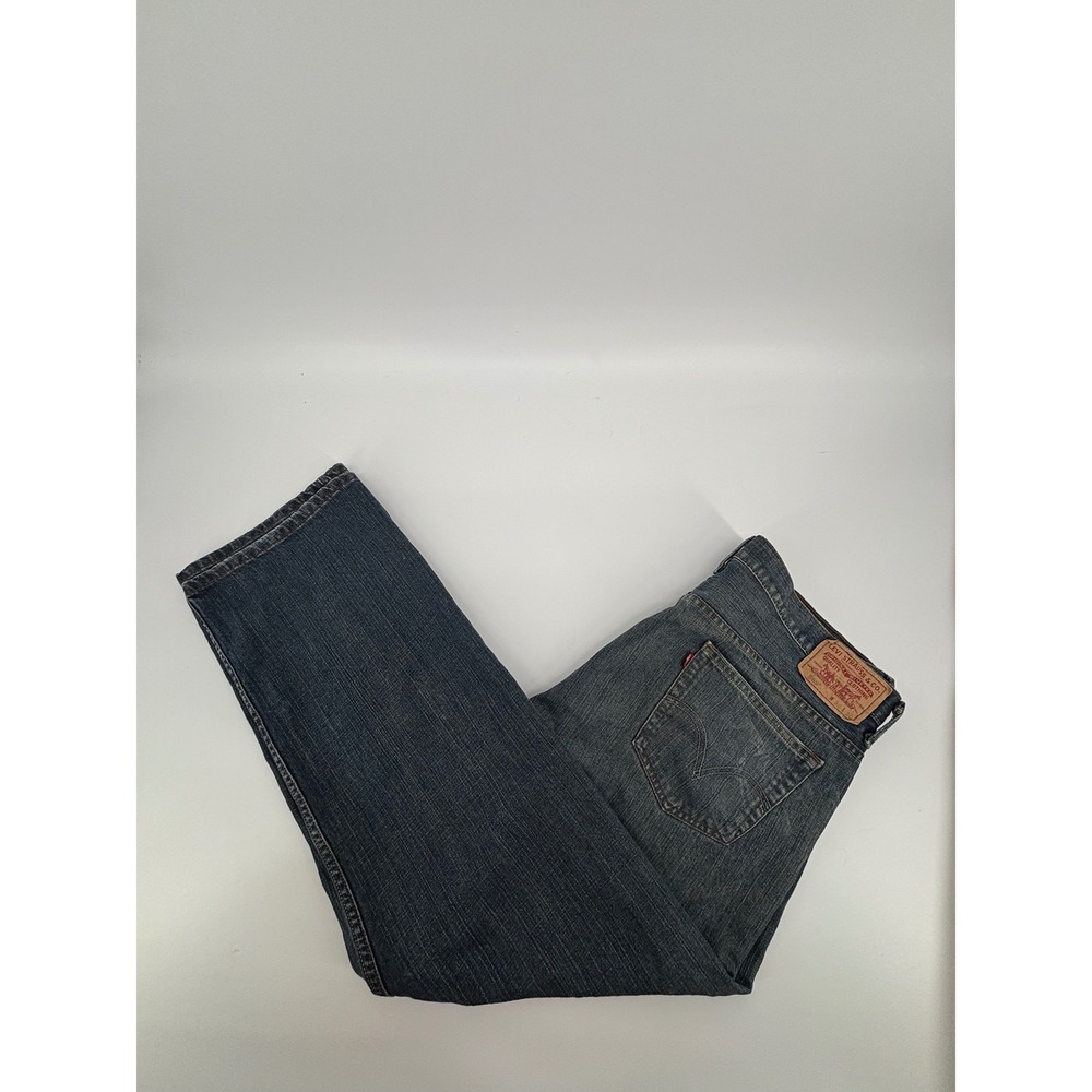 Levis 569 Loose Straight Leg Jeans Mens 38x30 Blue Denim Medium Wash Relaxed Fit